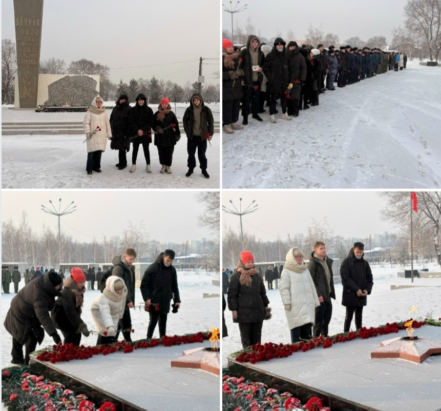 Участие в митинге, посвященном 82-й годовщине полного освобождения Ленинграда от блокады